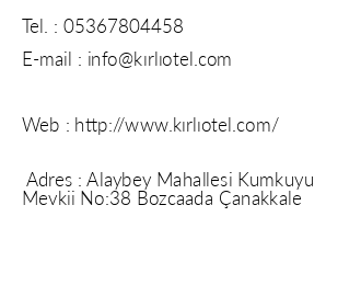 Krl Hotel iletiim bilgileri